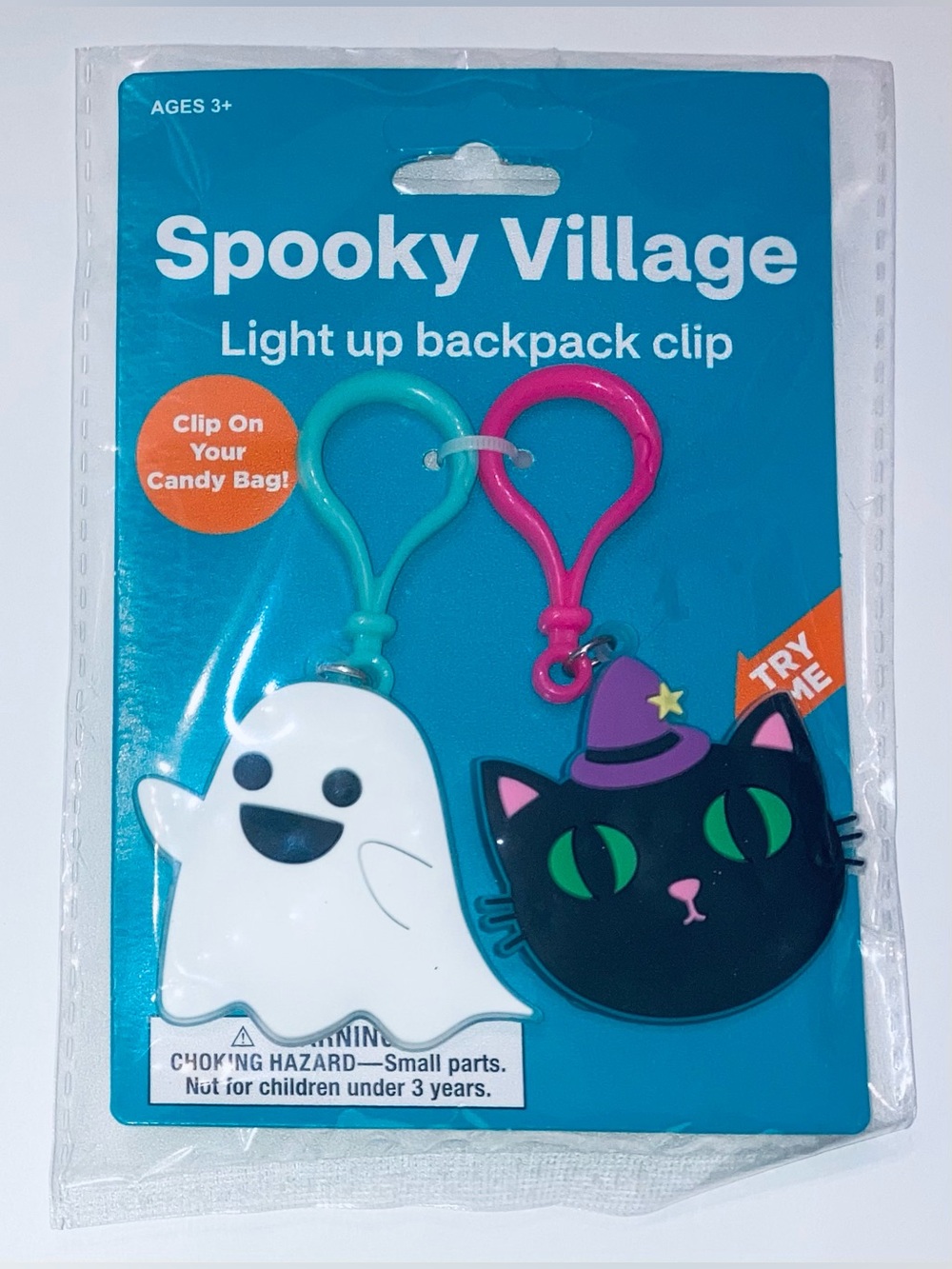 Light Up Halloween Trick-Or-Treat Bag Clips - NEW!